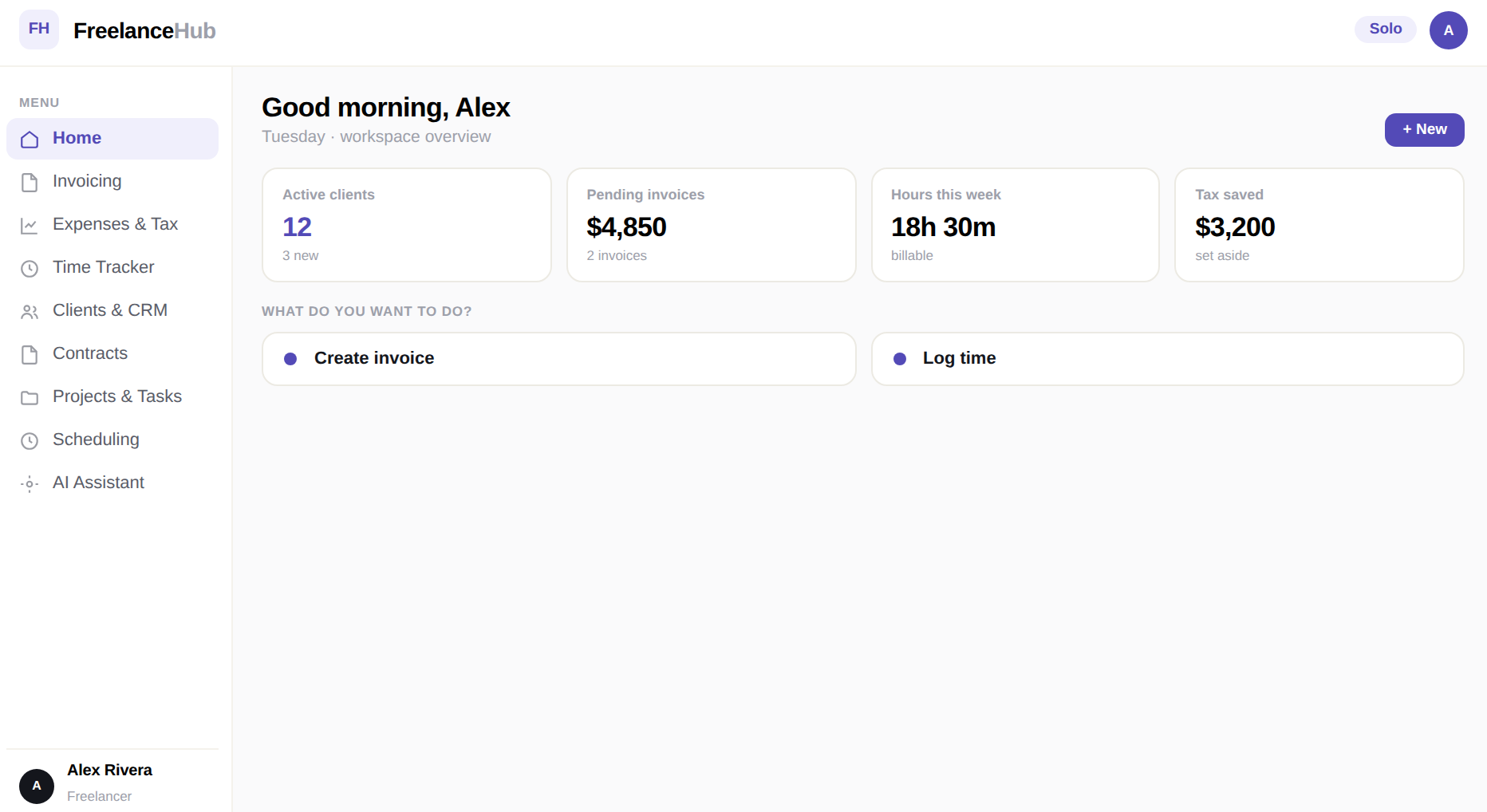 FreelanceHub preview