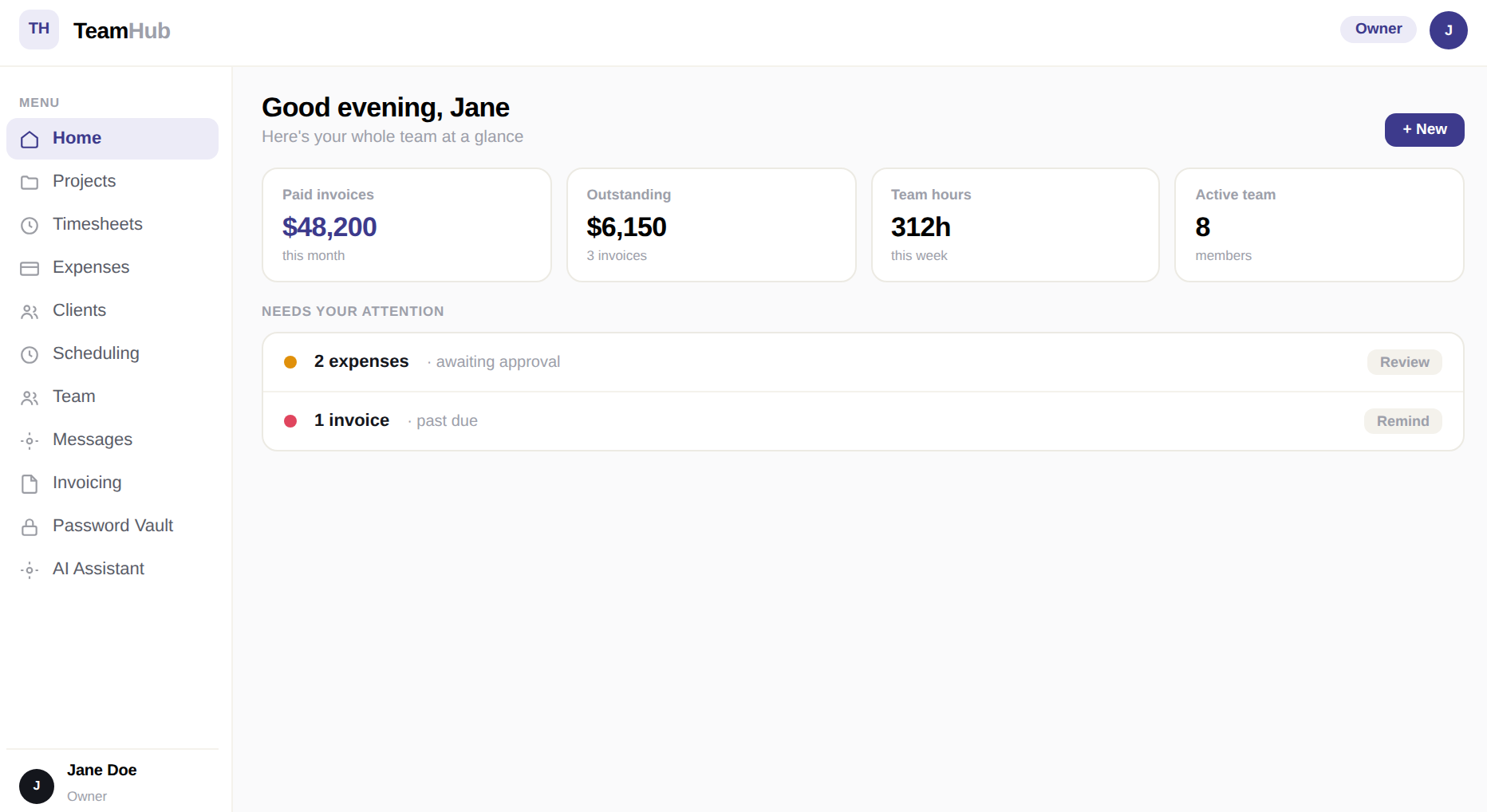 TeamHub preview